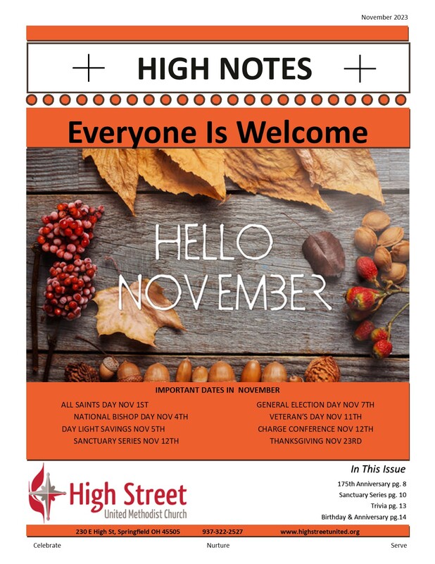 November High Notes Newsletter